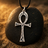 Ankh 369 mit Schlangenkette - Silber