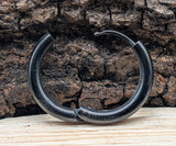 Klappcreole schwarz 16mm - Edelstahl kcschw10