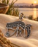 Auge des Horus 370 mit Schlangenkette - Silber