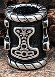 Bartperle Thorshammer 6 mm - Edelstahl