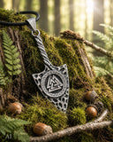 Pfeilspitze 387 mit Korbkette - Silber