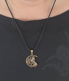 Anhänger 157 Wolf im Mond - Bronze