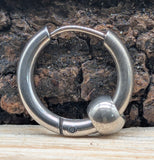 Klappcreole Silber 10 x 2,5 mm - Edelstahl kcsi11