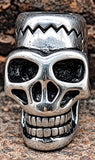 Bartperle Totenkopf - Edelstahl Nr. 1007