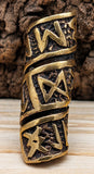 Bartperle Runen 6 mm - Bronze