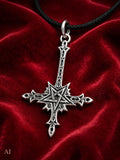 Anhänger 134 Kreuz & Pentagramm - Silber