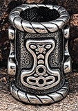 Bartperle Thorshammer 6 mm - Edelstahl