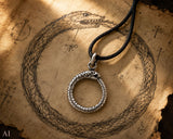 Midgardschlange 110 mit Schlangenkette - Silber