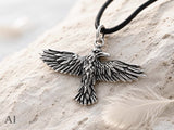 Rabe 28 mit Schlangenkette - Silber