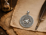 Triskele 318 mit Schlangenkette - Silber