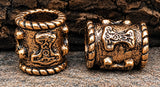 Bartperle Thorshammer 8 mm - Bronze