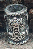 Bartperle Thorshammer 5mm - Silber
