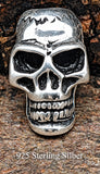 Bartperle Totenkopf - Silber
