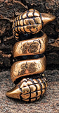 Bartperle Drachenkralle 6 mm - Bronze