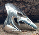 Ring Rabenschädel, Gr. 55-74 (kr22) - Edelstahl
