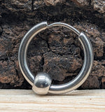 Klappcreole Silber 12 x 2,5 mm - Edelstahl kcsi12