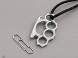 Schlagring 177 mit Schlangenkette - Silber
