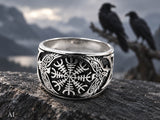 Ring Helm der Ehrfurcht, Gr. 52-74 (helm) - Silber