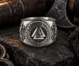 Ring Wotansknoten Valknut, Gr. 52-74 (wota1) - Silber