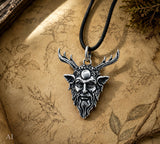 Cernunnos 360 mit Schlangenkette - Silber