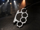 Schlagring 177 mit Schlangenkette - Silber
