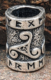 Bartperle Triskele 7mm - Silber