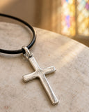 Kreuz 19 mit Schlangenkette - Silber