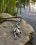 Frosch 4 mit Schlangenkette - Silber