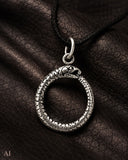 Midgardschlange 110 mit Schlangenkette - Silber