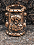 Bartperle Thorshammer 6 mm - Bronze
