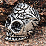 Bartperle Totenkopf 6mm - Edelstahl