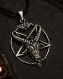 Pentagramm 230 mit Korbkette - Silber