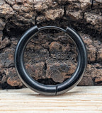 Klappcreole schwarz 16mm - Edelstahl kcschw10