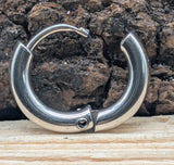 Klappcreole silbern 8mm - Edelstahl KCSI-01