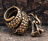 Bartperle Drache 8 mm - Bronze