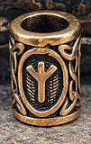 Bartperle Rune Algiz - 1 - Bronze