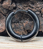 Klappcreole schwarz 10mm - Edelstahl kcschw07
