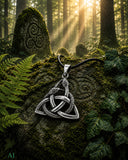 Keltenknoten 325 mit Schlangenkette - Silber