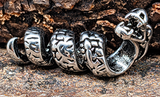 Bartperle Drache 4 mm - Edelstahl