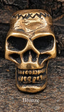 Bartperle Totenkopf 6 mm - Bronze