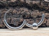 Klappcreole Silber 12 x 2,5 mm - Edelstahl kcsi12