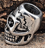 Bartperle Totenkopf - Edelstahl Nr. 1007