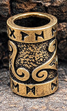 Bartperle Triskele 7mm - Bronze