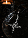 Anhänger 134 Kreuz & Pentagramm - Silber