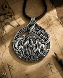 Tyr mit Fenrir 398 mit Schlangenkette - Silber
