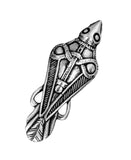 Rabe 159 mit Korbkette - Silber