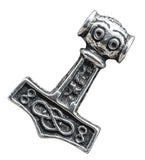 Thorshammer 66 mit Schlangenkette - Silber