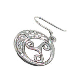 Ohrring 26 Triskele - Silber