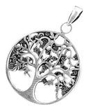 Lebensbaum 165 mit Korbkette - Silber
