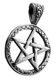 Pentagramm 180 mit Panzerkette - Edelstahl